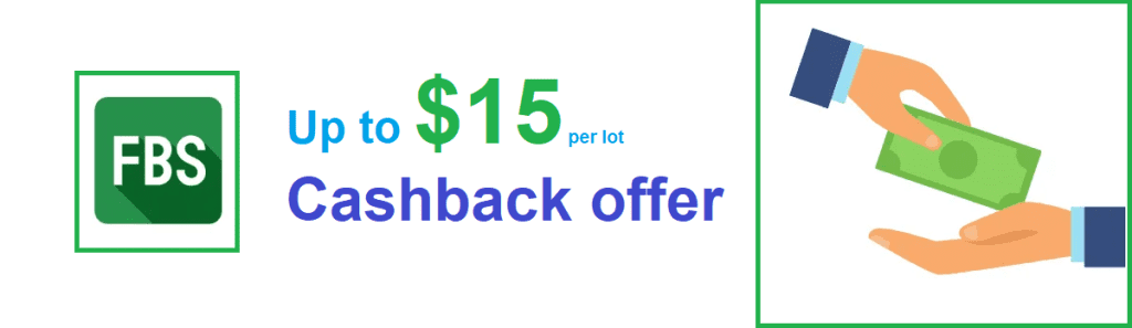 Up to $15 per lot Cashback – FBS