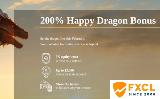 200% Happy Dragon Bonus – FXCL