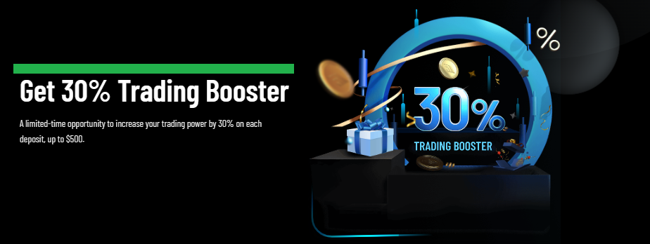 30% Trading Booster Bonus – Exclusive Markets