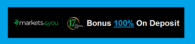 Bonus 100% On Deposit – Forex4you