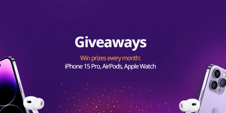 100% Bonus, Win 30 Apple Gedgets – IQcent