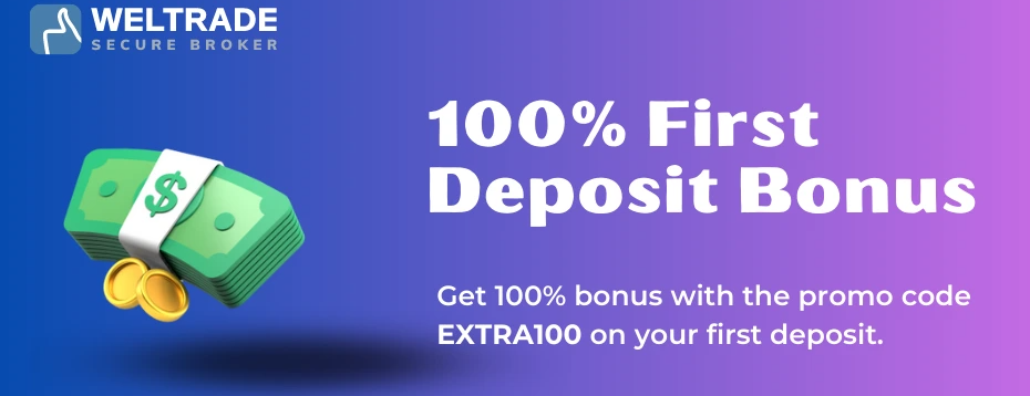 100% Credit BONUS – WelTrade